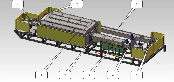 Толкательная водородная печь спекания MS 300/160-3